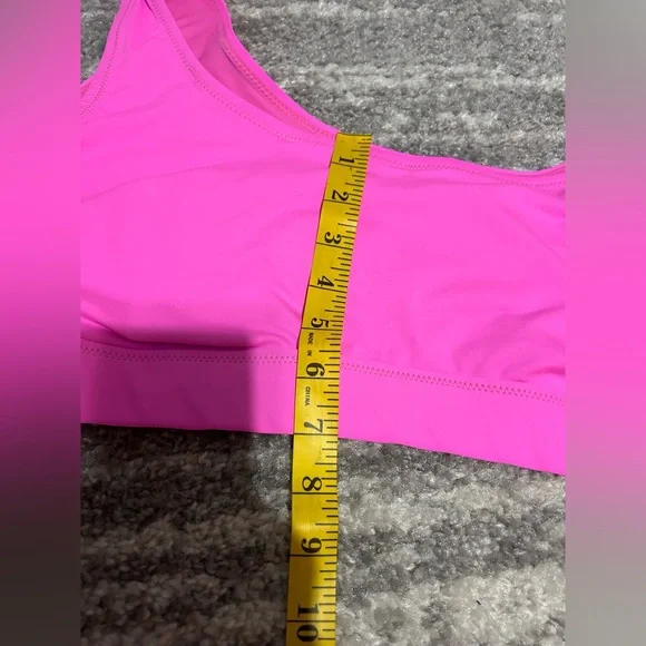 Skims Swim Neon Pink Swim Top Stretchy Scoop Neck Plus Sz 4X Beach Pool Vacation - Picture 5 of 5